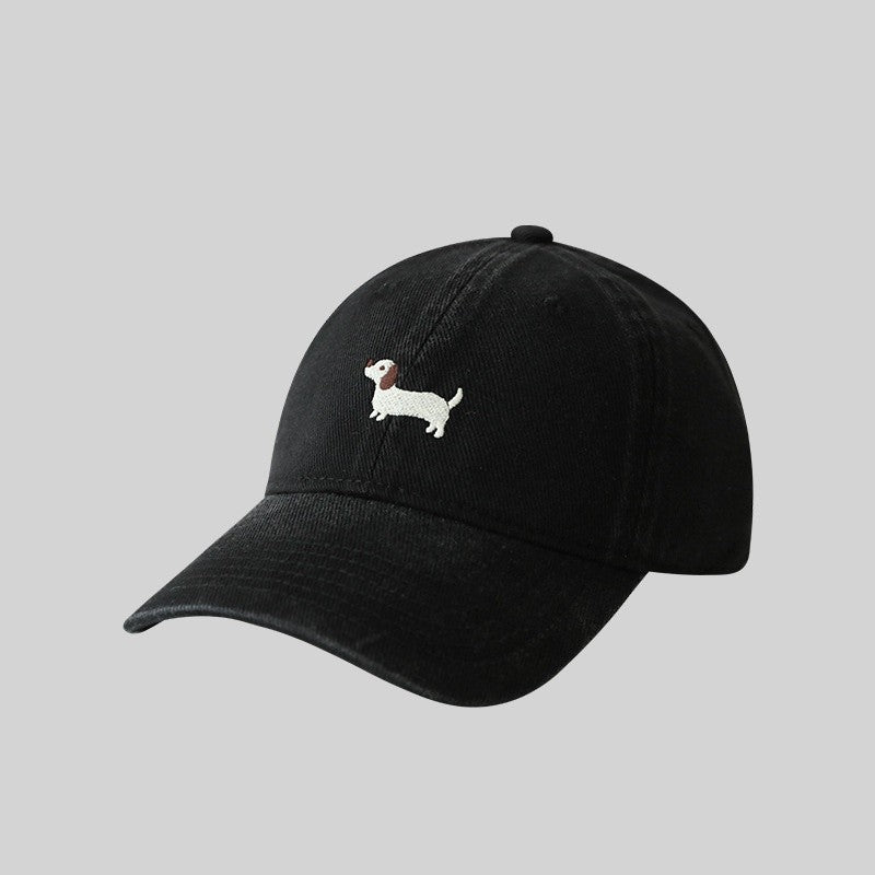 Dachshund Embroidery Baseball Hat Sunscreen Fashion Outdoor Hat Suitable for Men and Women for Daily Leisure Matching