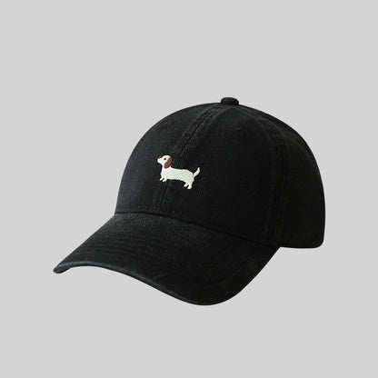 Dachshund Embroidery Baseball Hat Sunscreen Fashion Outdoor Hat Suitable for Men and Women for Daily Leisure Matching