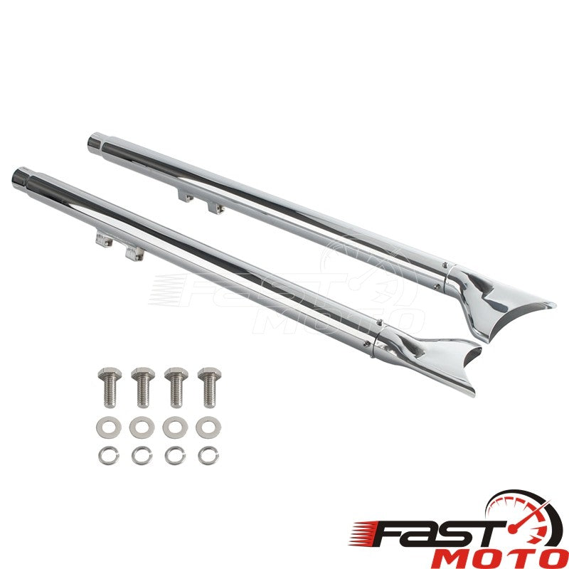 Motorcycle Fishtail Exhaust Muffler For Harley Softail Deluxe EFI FLSTNI Deuce FXSTDI Heritage Classic Engine Exhaust System