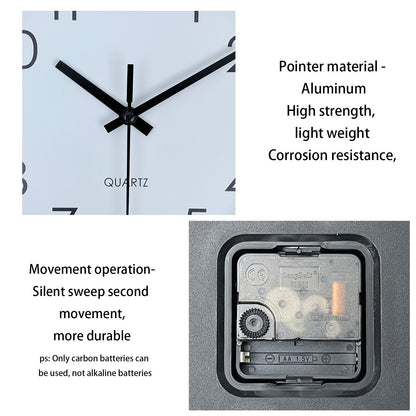 Modern simple wall clock, study, bedroom, living room, bathroom silent non-ticking wall clock, home wall decoration clock