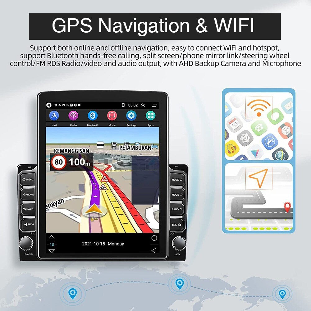 9.7in Car Stereo Radio GPS For For Dodge Ram 1500 2500 3500 2013 - 2018 For Carplay GPS Navigation Audio Multimedia Ram Player