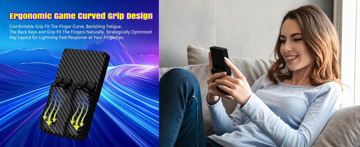 AISLPC RG45 Retro Handheld Game Console 4.0'' IPS Screen 64/128GB Supports 5G Portable Pocket Video Player