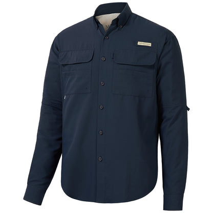 Camisa de botão Bassdash para homens, camisa de verão para usar em festas ou para pesca e sobrevivência na natureza, à prova de sol SD1