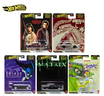Latest Hot Wheels Premium Pop Cultural Alloy 1:64 Diecast Car Nissan GTR34 Lincoln Continental BMW Collectible Toy Model Vehicle