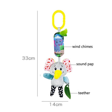 Soft Animal Hanging Handbells Rattles Plush Infant Baby Development Handle Sensory Toys WIth Teether Baby Toy For Newborn Gifts