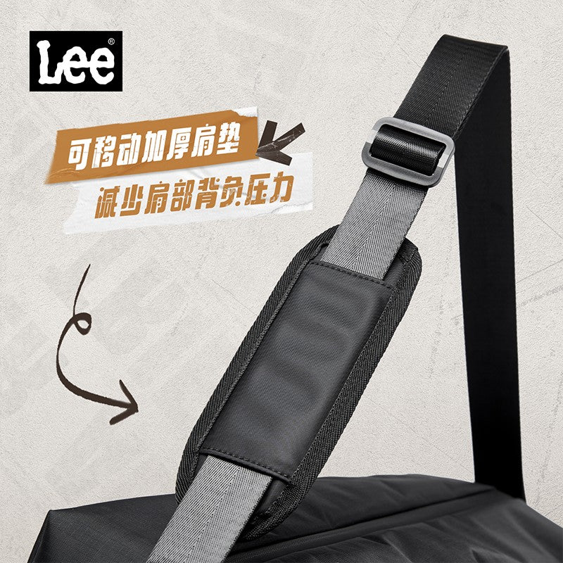 LEE Business Fitness Travel Bag Large-Capacity Shoulder Bag Men Women Duffle Bag Waterproof Oxford Leisure Traveling Sports Use