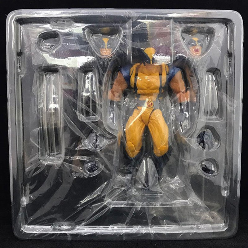 Amazing Yamaguchi Deadpool & Wolverine Boneco de Ação Colecionável PVC 16cm Mutantes X-Men Ultimate Super Herói Modelo Boneco Presente
