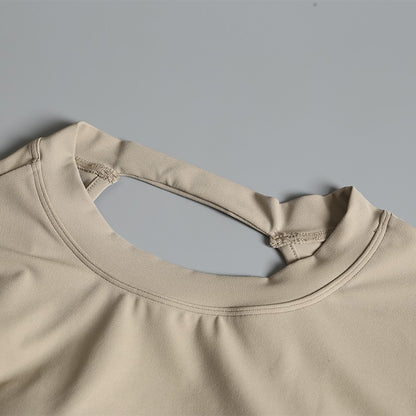 Yoga Suit Sports Top Women with Chest Pad Sexy Short-sleeved T-shirt Running Beauty Back Pilates Training Fitness Clothes Summer