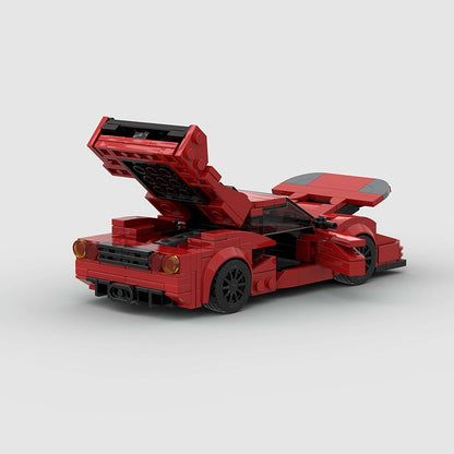 MOC Carro Esportivo de Corrida Veículo Cidade Speed Racer Modelo Técnico Blocos de Construção Tijolos Supercarro F1 Brinquedos Infantis Presentes para Meninos NSX
