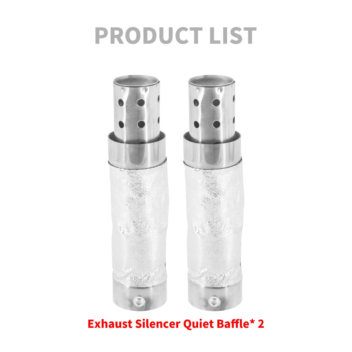 Motorcycle 38-48mm Quiet Baffle Exhaust Pipe Muffler Universal For Harley Sportster XL XR Touring FLHR Dyna Softail FL