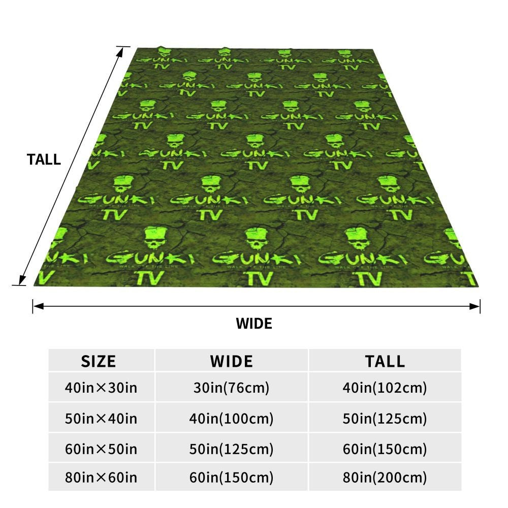 Gunki Fishing Blanket Soft Warm Flannel Throw Blanket Bedspread for Bed Living room Picnic Travel Home Sofa