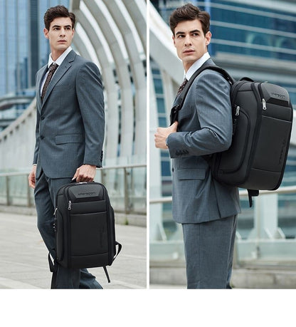 Mochila de negócios masculina 35 L Mochila à prova d'água Grande capacidade Viagem de negócios Multifuncional Senha Antirroubo Bolsa para laptop