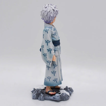 Boneco de Anime Jujutsu Kaisen Satoru Gojo Q Version Boneco de Ação Fofo Enfeite de Mesa de Anime Modelo de PVC Estátua Coleção Brinquedo Presente