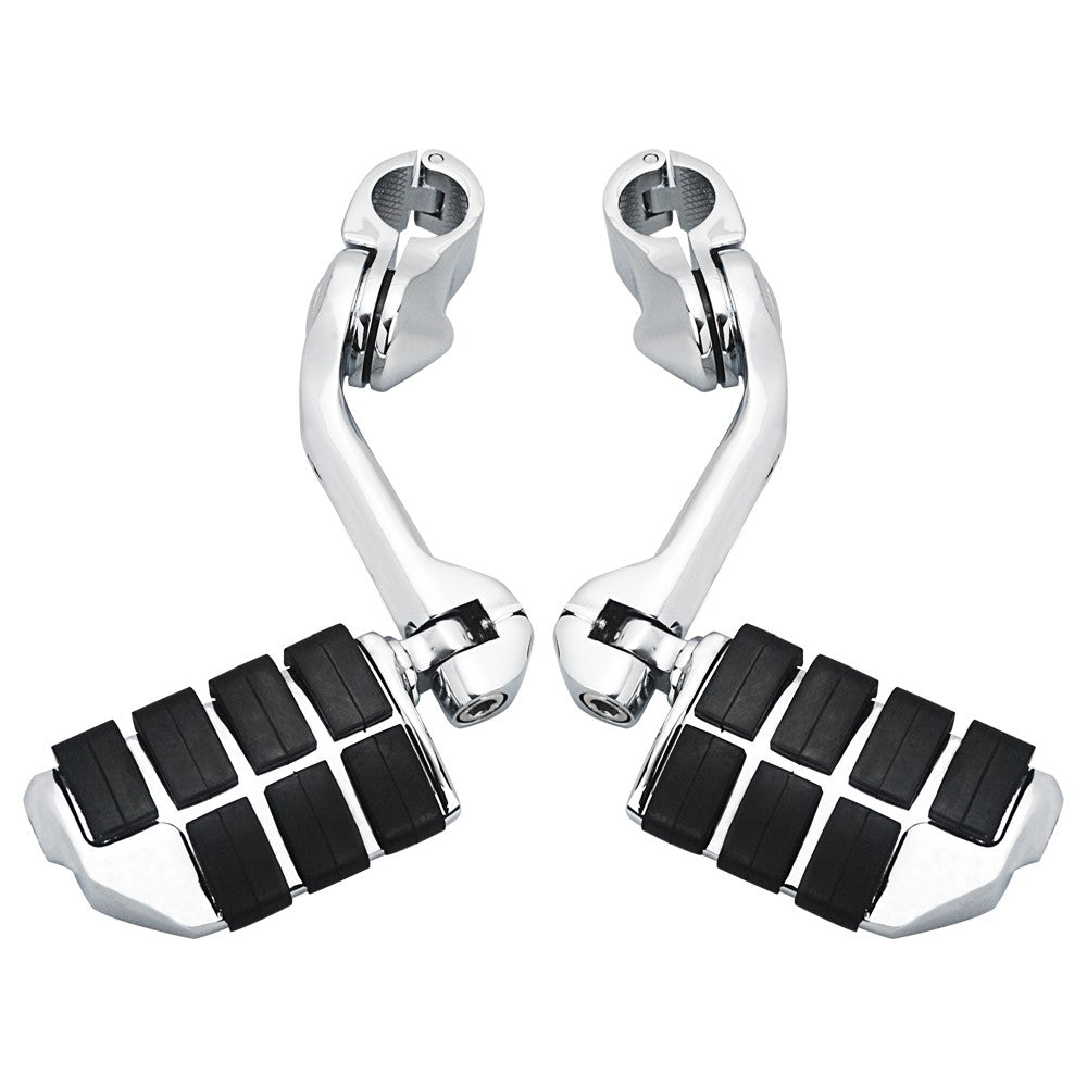 Kit de Suportes de Pedaleiras para Protetor de Motor de Motocicletas 1-1/4" Descanso de Pé para Harley Honda Davidson Road King Sportster Fat Boy Electra Glide