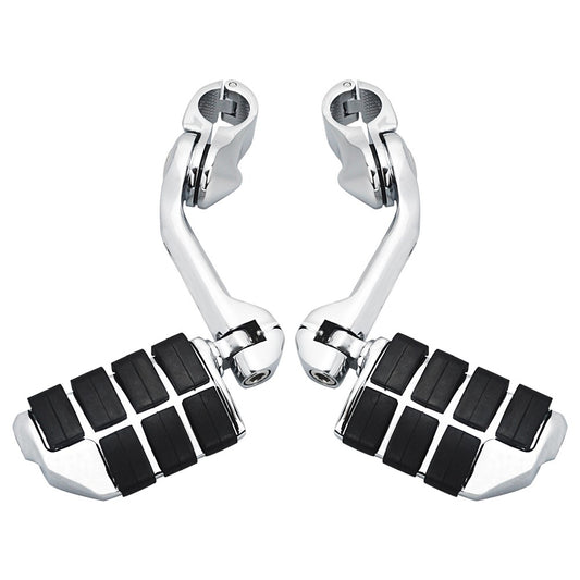 Kit de Suportes de Pedaleiras para Protetor de Motor de Motocicletas 1-1/4" Descanso de Pé para Harley Honda Davidson Road King Sportster Fat Boy Electra Glide