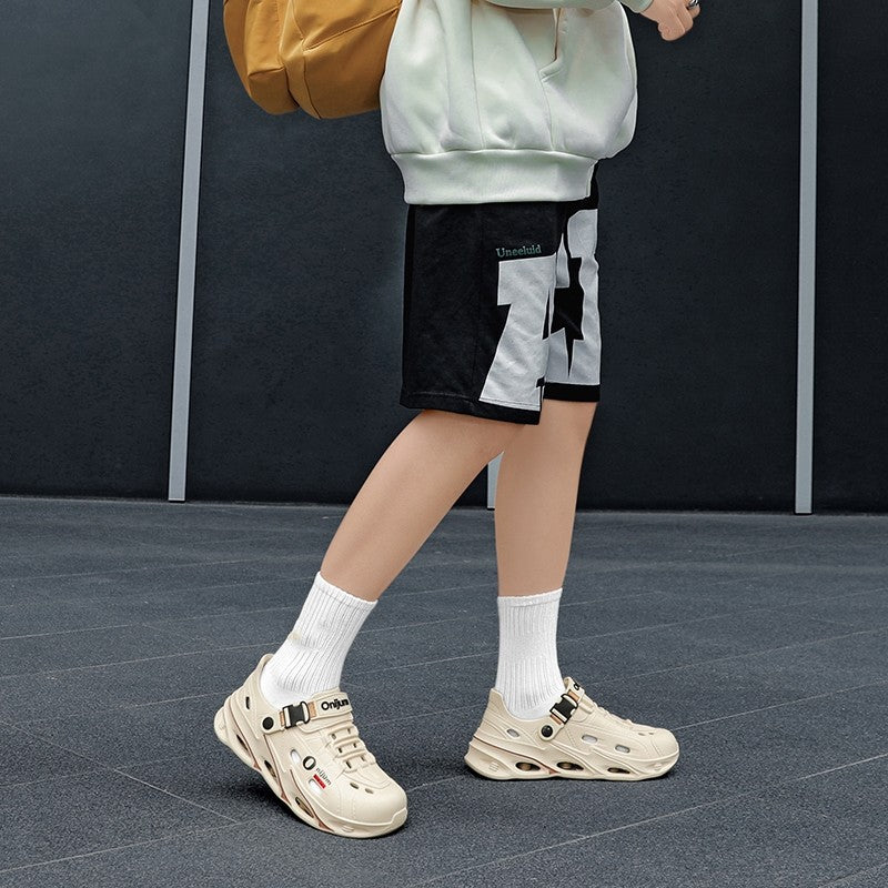 Men Outdoor Sandals Men's Outdoor Sandals Sport Slippers Beach Slides Breathable Clogs Men Casual Garden Shoes Non-slip Hiking