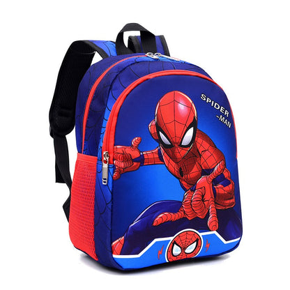 Disney MARVEL Spider-Man Iron Man Primary School Backpack Double Layer Cartoon Student Travel Rucksack Schoolbag Kids Boys Gifts