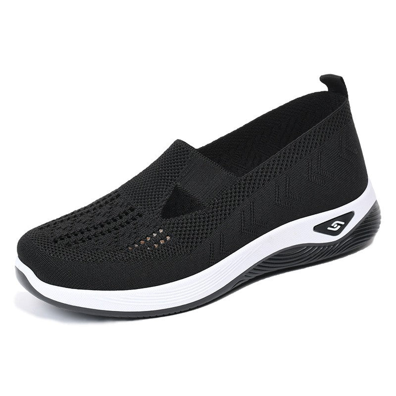 Women Wedges Sneakers High Quality Shoes Slip On Flats Men Loafers Breathable Mesh Running Sneakers Ladies Sport Shoes