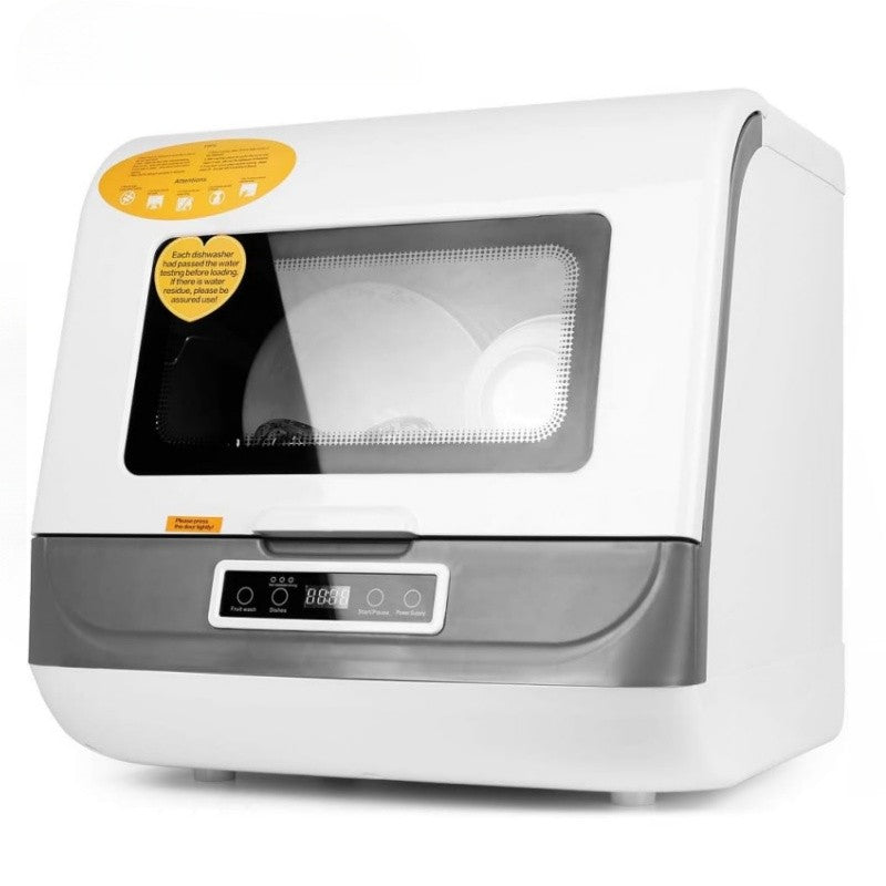 8L Portable Countertop Mini Dishwasher ,4 Washing Programs, Air-Dry Function and LED Light for Small Apartments, Dorms and RVs