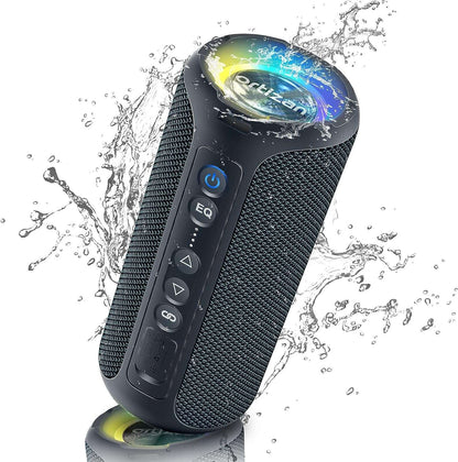 Caixas de Som Bluetooth Ortizan 40W, Graves Aprimorados, Alto-falante Sem Fio Portátil para Exterior, 30 Horas de Duração, À Prova D'água IP7, Alto-falante de Chuveiro Bluetooth 5.3