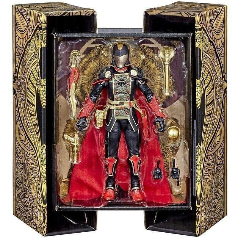 Boneco Articulado G.I. Joe Classified Series Snake Supreme Cobra Commander de 15 cm com Vários Acessórios Colecionáveis