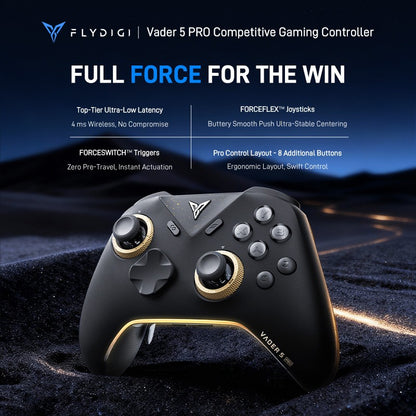 Flydigi Vader 5 Pro Game Controller Gamepad Athletic Elite Handle Wireless Gaming Controllers With Hall Rocker For PC IOS NS