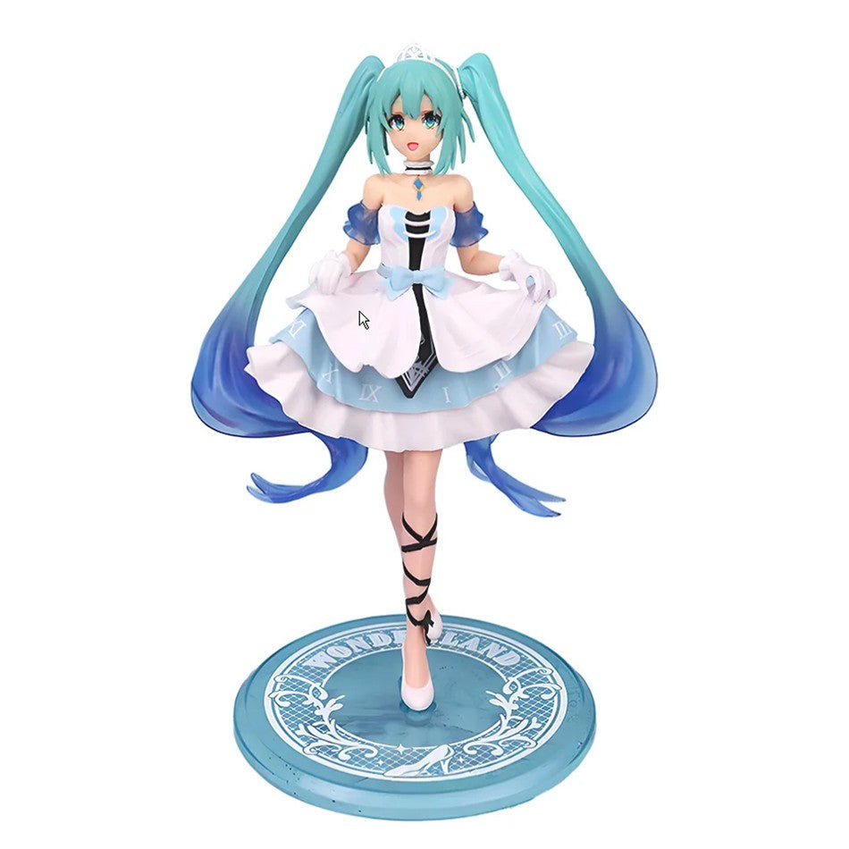 Animação Anime Linda Garota Hatsune Miku Artesanal Diabo Hatsune Miku Orelha de Gato Hatsune Miku Fofa Artesanal Modelo de PVC Decorações