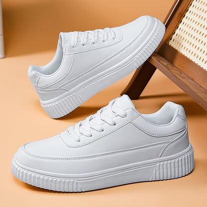 Tênis Masculino Impermeável de Prancha Leve Outono Inverno Tênis Masculino Casual com Cadarço Macio para Esportes e Caminhada