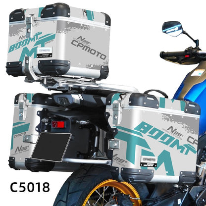 Adesivos de Motocicleta BIKE GP para CFMOTO 800MT N39° Conjunto de Adesivos Decorativos para Caixa de Ferramentas de Alumínio Baú de alumínio