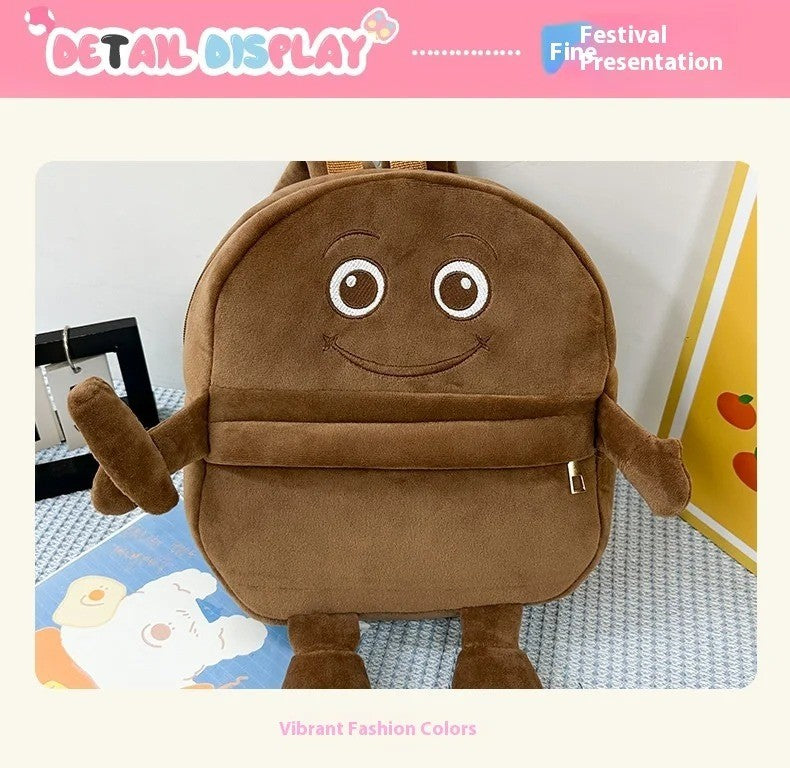 Italian Brainrot Plush Backpack Telalaero Telala Funny Student Backpack ?LiriLi Larlla Boneca Ambalam Cute Soft Bag for Kid Gift