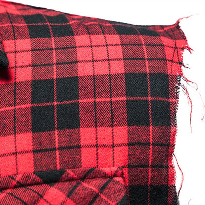 Men's Casual Flannel Plaid Sleeveless Shirt New Double Pocket Cowboy Button Down Shirts Men Cotton Plus Size Vest Checkered Top