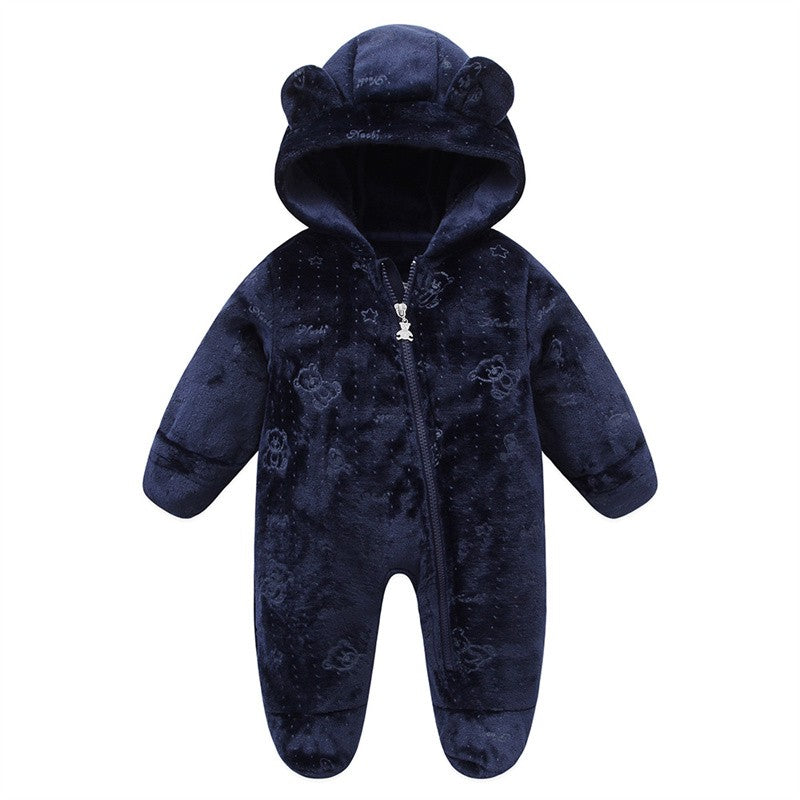 Newborn Baby Clothes Flannel Autumn Winter Baby Boys Girls Rompers Cartoon Newborn Bodysuit Soft Warm Jumpsuit for Babies 0-12M