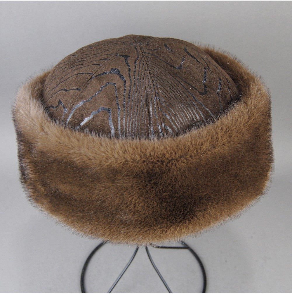 Hot Sale Faux Mink Fur Hat Winter Genuine Baseball Cap Russia Fashion Elegant Lady Warm Faux Fur Ball Straw Hat