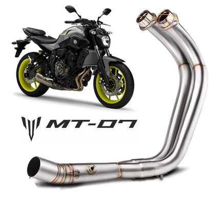 MOTORCYCLE EXHAUST MUFFLER FULL SYSTEM SLIP ON FOR YAMAHA MT07 mt-07 2014-2023 Motorcycle Muffler Exhaust Pipe
