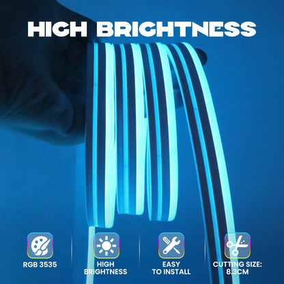 24V RGB 5m 10m 20m 30m LED Neon Strip Light Bluetooth APP 24key 44key Remote Control Music Sync Power Kit 60LED Waterproof Decor