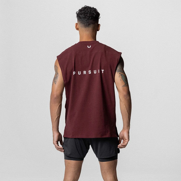 Men's Summer Cotton Casual Tank Top Gym Fitness Clothing Sleeveless Shirt Bodybuilding Running Singlet Undershirt Workout Vest