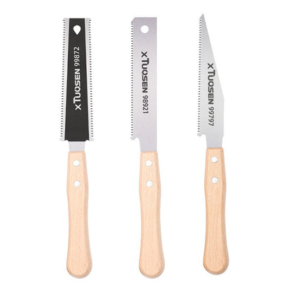 Serra Manual de 6 Polegadas, Dupla Face, Lâmina Flexível para Corte Nivelado, Ferramentas Domésticas para Trabalhar Madeira, Serras Planas de Precisão com Dentes Finos