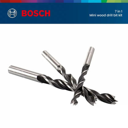 Bosch Kit de 7 Brocas para Madeira 7 Peças Profissional Acessório 3-10mm Indicado para Madeiras Macias e Duras