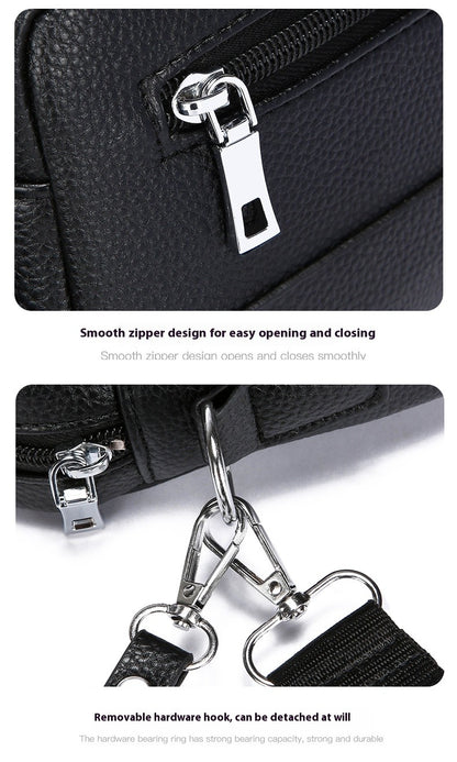 New Style Hand-Held Men's Bag - Trendy Large-Capacity Waterproof Shoulder Bag Casual And Versatile Cross-Body Bag