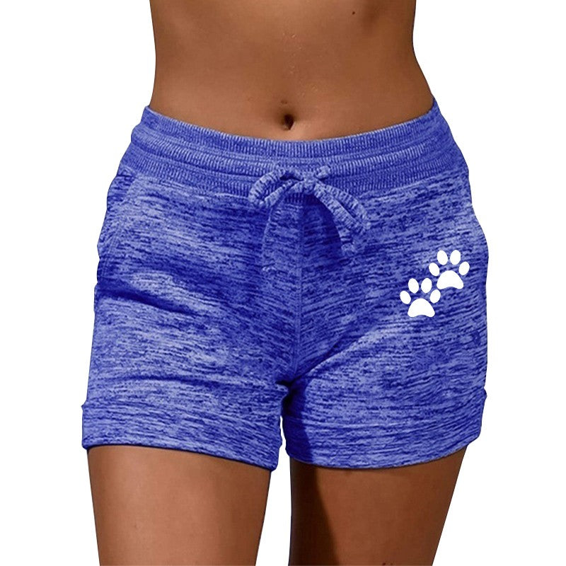 Summer Women's Shorts Printed Shorts Stretch Low Waist Women's Sexy Beach Fitness Shorts Women's Large Size