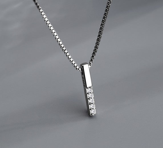Colares com Pingente em Forma de Coração e Asas de Anjo Cor Prata Zircônia Cúbica 5A Estilo Minimalista Corrente na Clavícula Joias Femininas e para Meninas