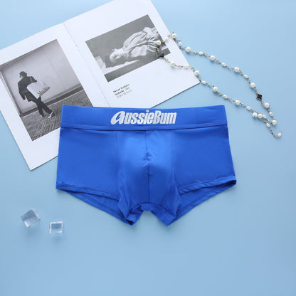 Men's simple underwear milk silk comfortable sports boxers AUSSIEBUM-M218