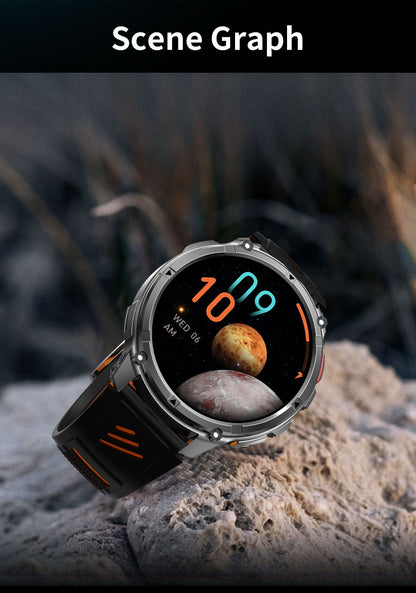Smartwatch Masculino Novo T-REX3 2026 Bateria de 1100mAh 10ATM À Prova D'Água GPS Chamada Bluetooth 1.7" AMOLED HD Esportes Lanterna Inteligente