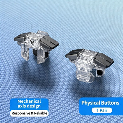 NEW Six Fingers Linkage Gamepad Mobile PUBG Game Trigger L1 R1 ABS Body Alloy Key Mechanical Buttons for 6.0-14.0mm Smart Phone