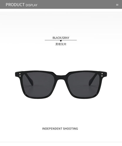 fashion rectangle rivet Tony Stark Sunglasses 2022 brand designer retro Iron Man Glasses vintage oculos de sol masculino uv400