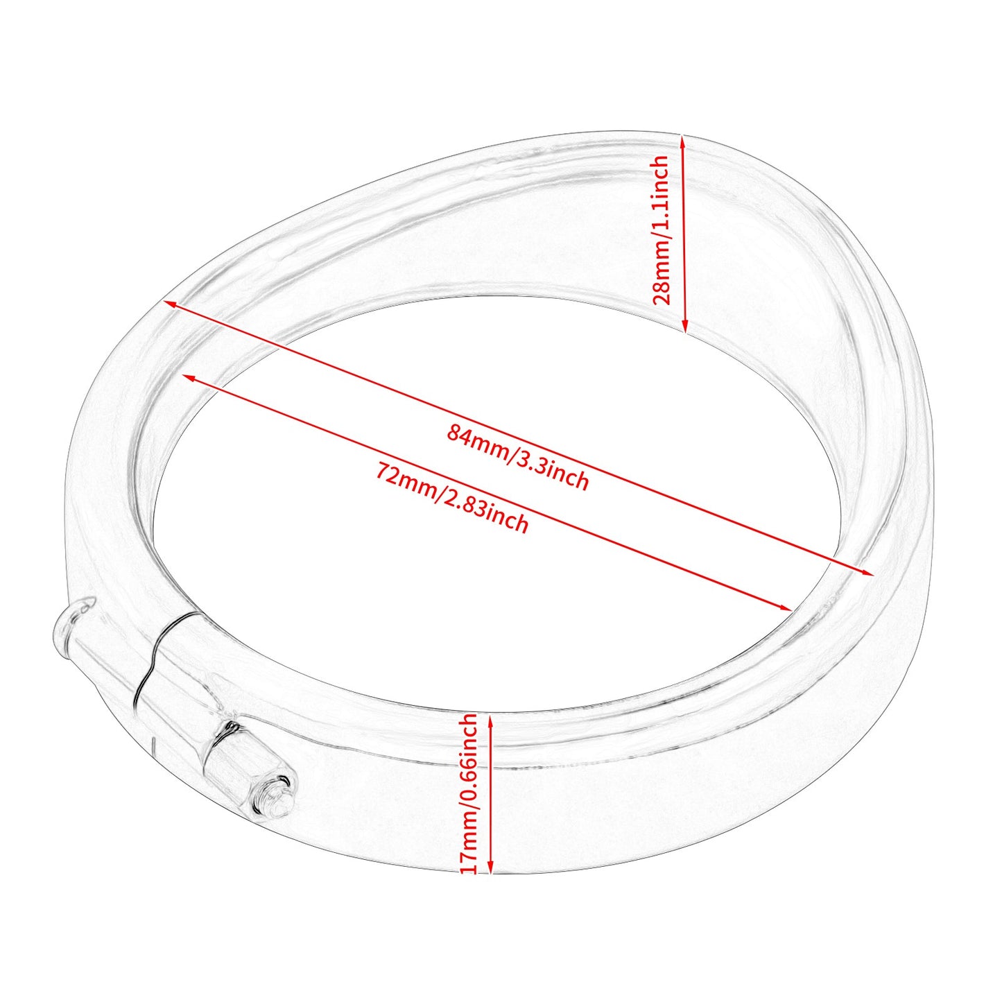 Anel de Acabamento Cromado do Farol de 7'' para Motocicleta + Capa de Luz de Neblina de 4,5'' + Anel de Acabamento do Sinal de Direção Estilo Viseira para Harley Touring FLH Softail