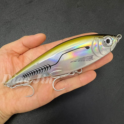 Iscas de Pesca Lápis 130mm 48g para Pesca em Água Salgada, Truta, Pesca Artificial, Twitchbait Rígido, Wobblers Flutuantes 3D para Pesca com Twitch