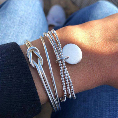 Conjunto de Pulseiras Femininas Corrente Cubana, Cor Dourada, Boho Retrô, Torção Grossa, Joias da Moda de Qualidade, 11 Peças, 2024
