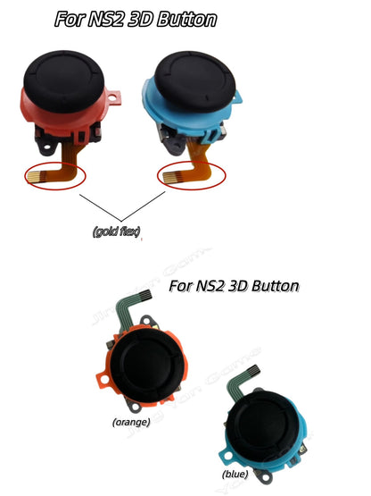 10pcs Original New for Switch 2 NS2 Gamepad Joy Con 3D Analog Joystick Button Thumb Stick Controller Replacement