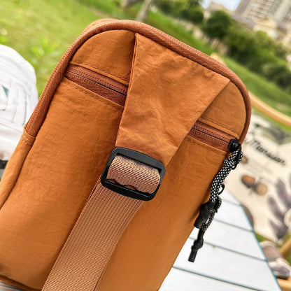 Chest Bag for Men and Women 2025 New Summer Small Backpack Crossbody Bag Casual Shopping Versatile Mobile Phone Bag